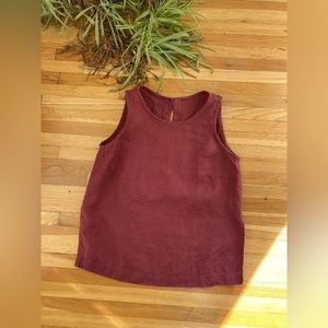 NotPerfectLinen bay cropped top